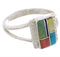 Multicolor And Sterling Silver Ring Size 5-1/2 EX43191